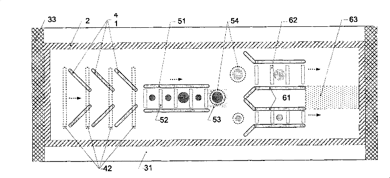 Method for carrying out streaming counting sort by utilizing micro light pattern