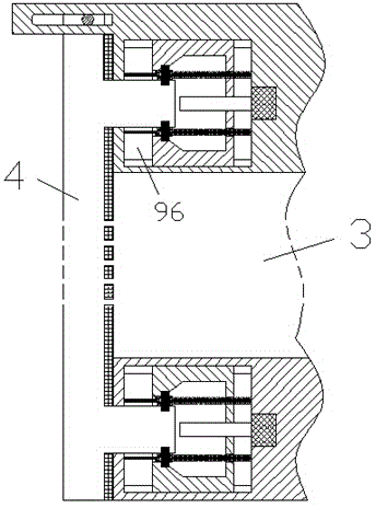 Power distribution cabinet with guide chute for limiting guiding