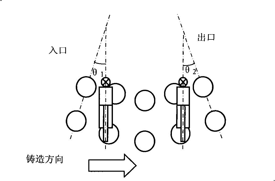 Method for controlling roll gap of roller in segment soft reduction control technology