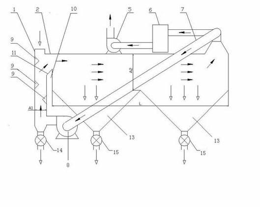 Powder selecting and collecting device