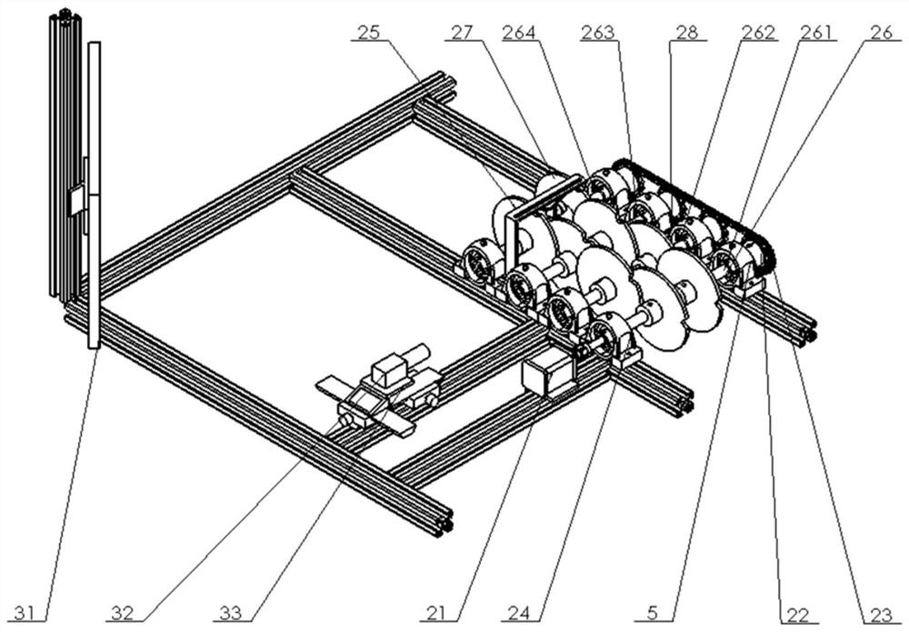 Automatic sorting device for measuring inner diameters of gas detection glass tubes