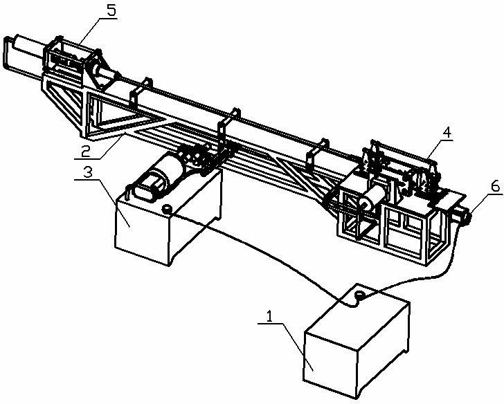 Full-automatic punching flanging device