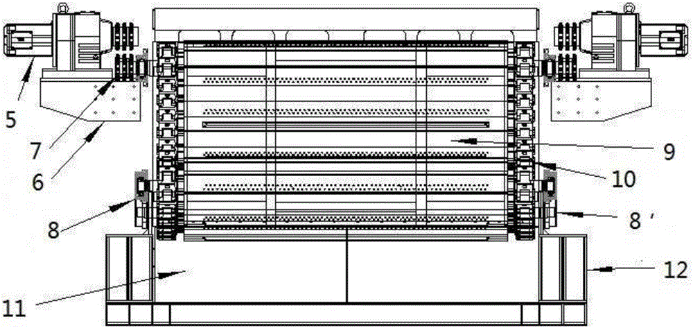 Crawler type shot blasting device