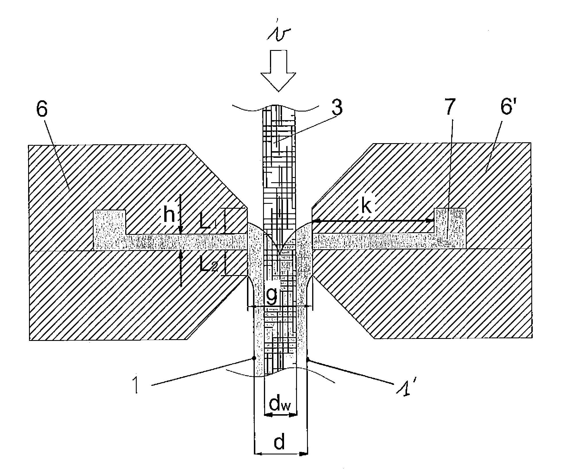 Apparatus and process for producing an ion-permeable web-reinforced separator and separator obtainable therewith