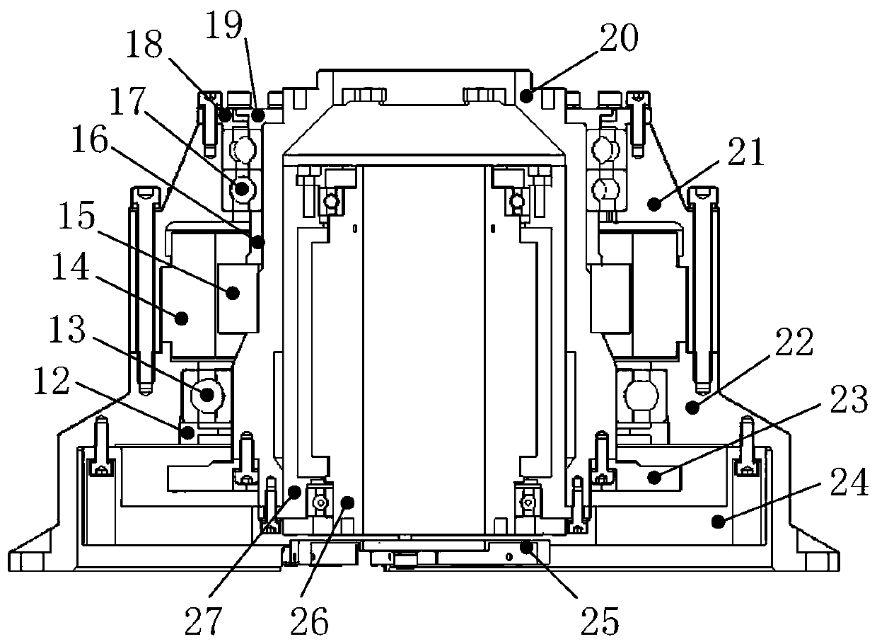 Theodolite type laser coarse pointing mechanism