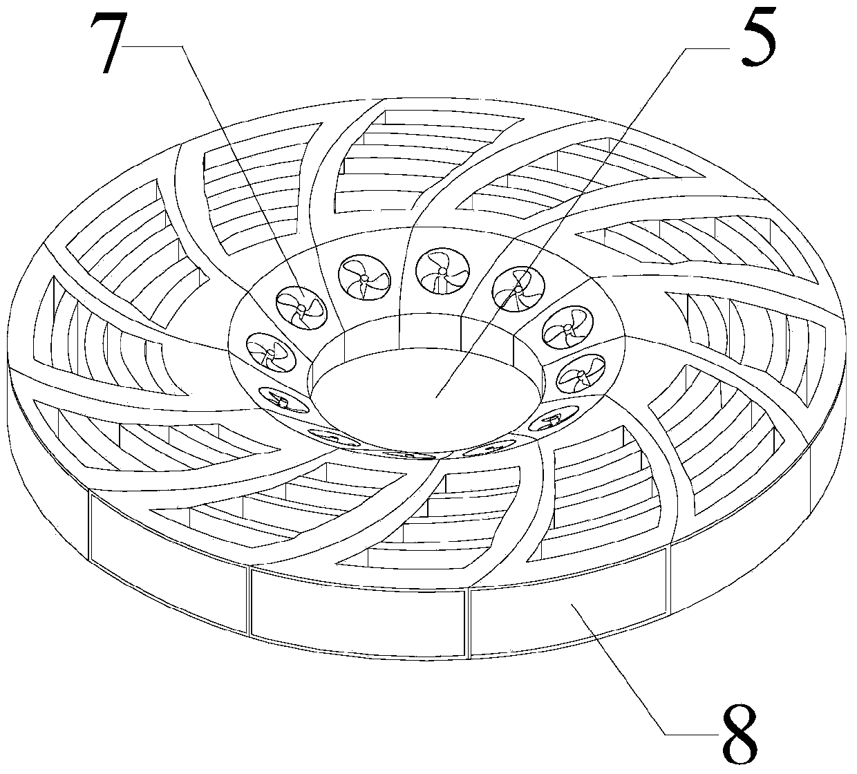 Method and device for weakening tornado