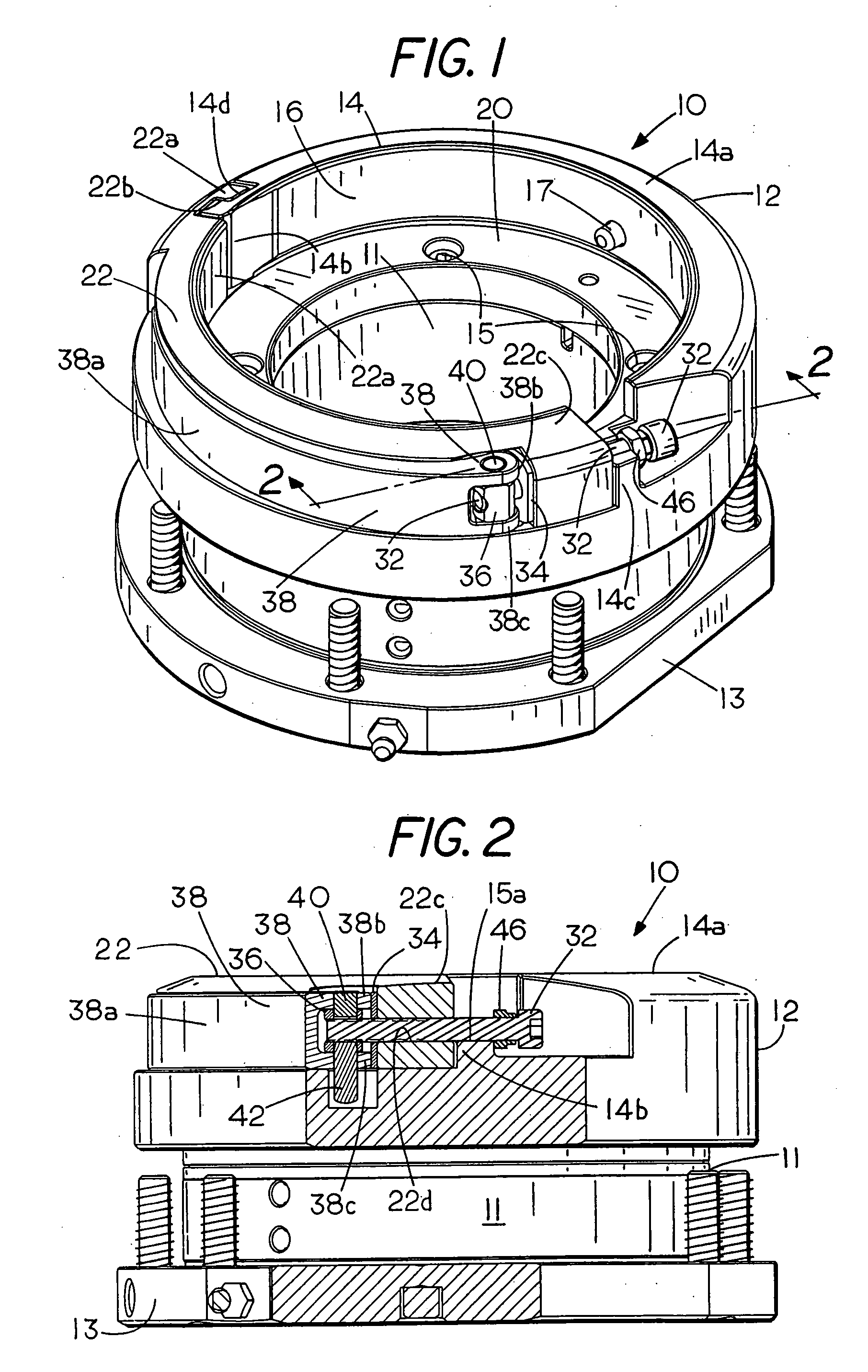 Punch press die holder with hand-operated retaining clamp