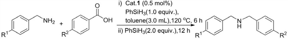 Preparation method of N-phenylmethyl benzylamine