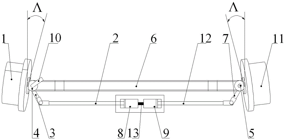 A hydraulic adjustment mechanism for steering wheel toe value