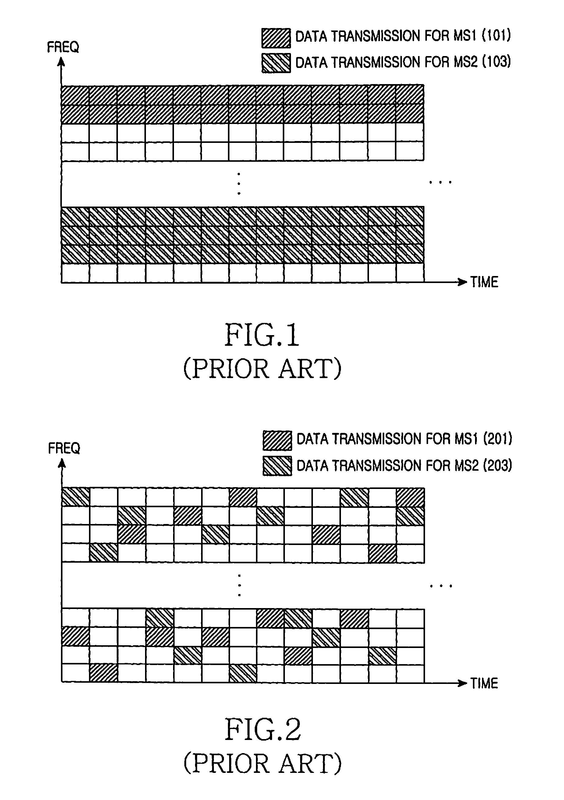 Method and apparatus for multiplexing frequency hopping in a communication system