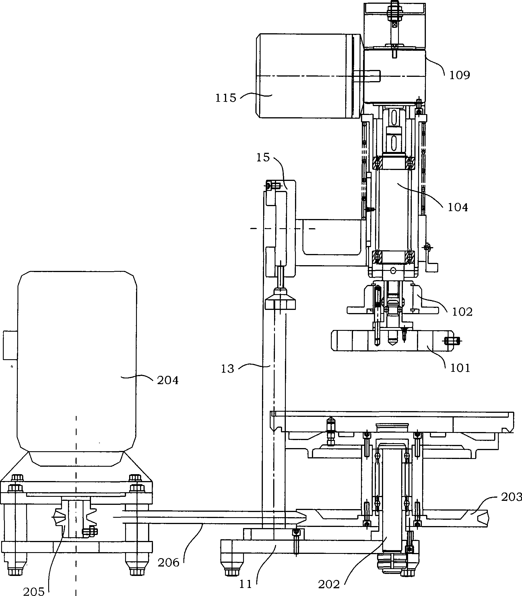 Metallic phase automatic grinding and polishing device