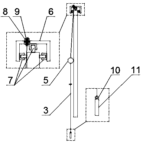 Accumulated snow removing device for solar panel on photovoltaic bracket