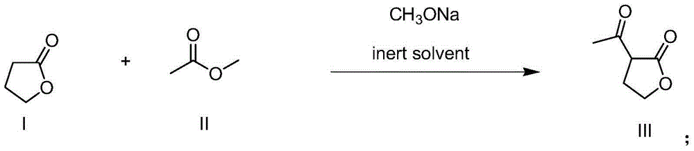 Method for preparing alpha-acetyl-gamma-butyrolactone by using recycled reaction material