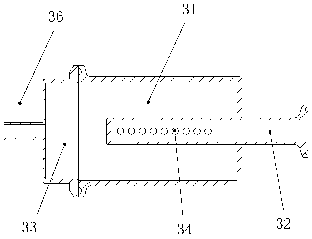 Powder-needle nitrogen filling device and nitrogen filling method