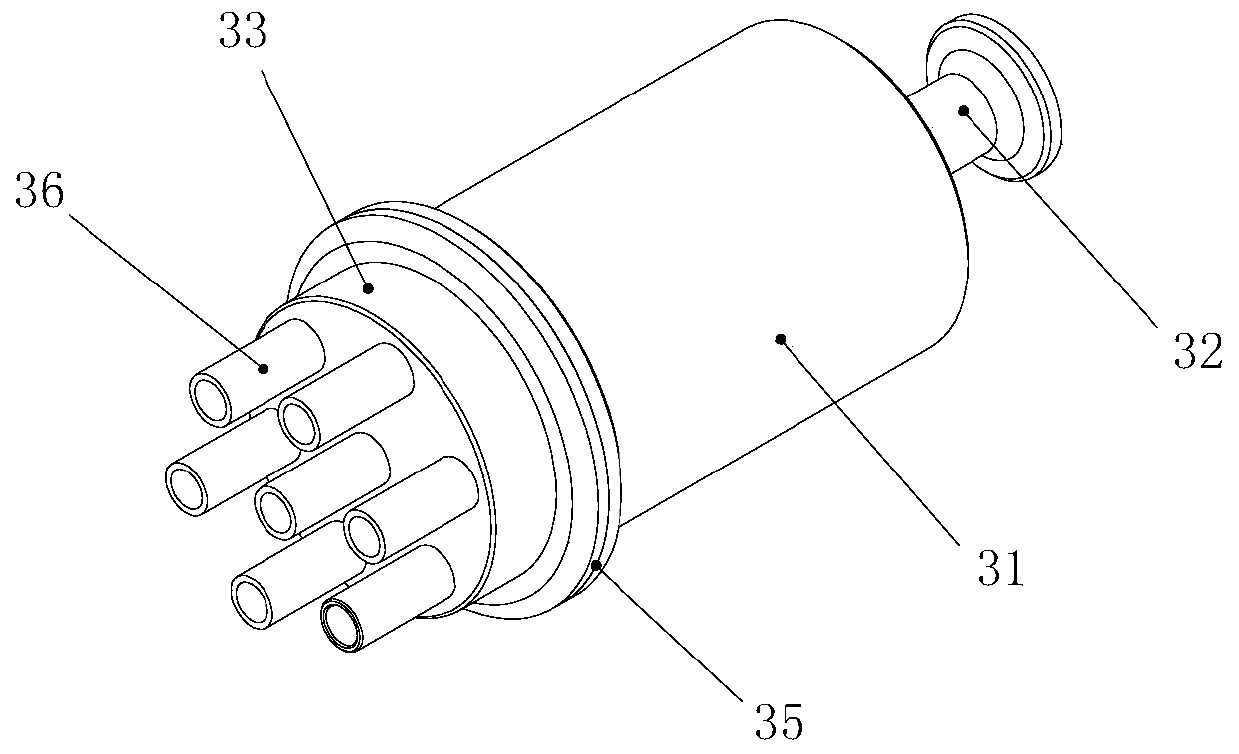 Powder-needle nitrogen filling device and nitrogen filling method