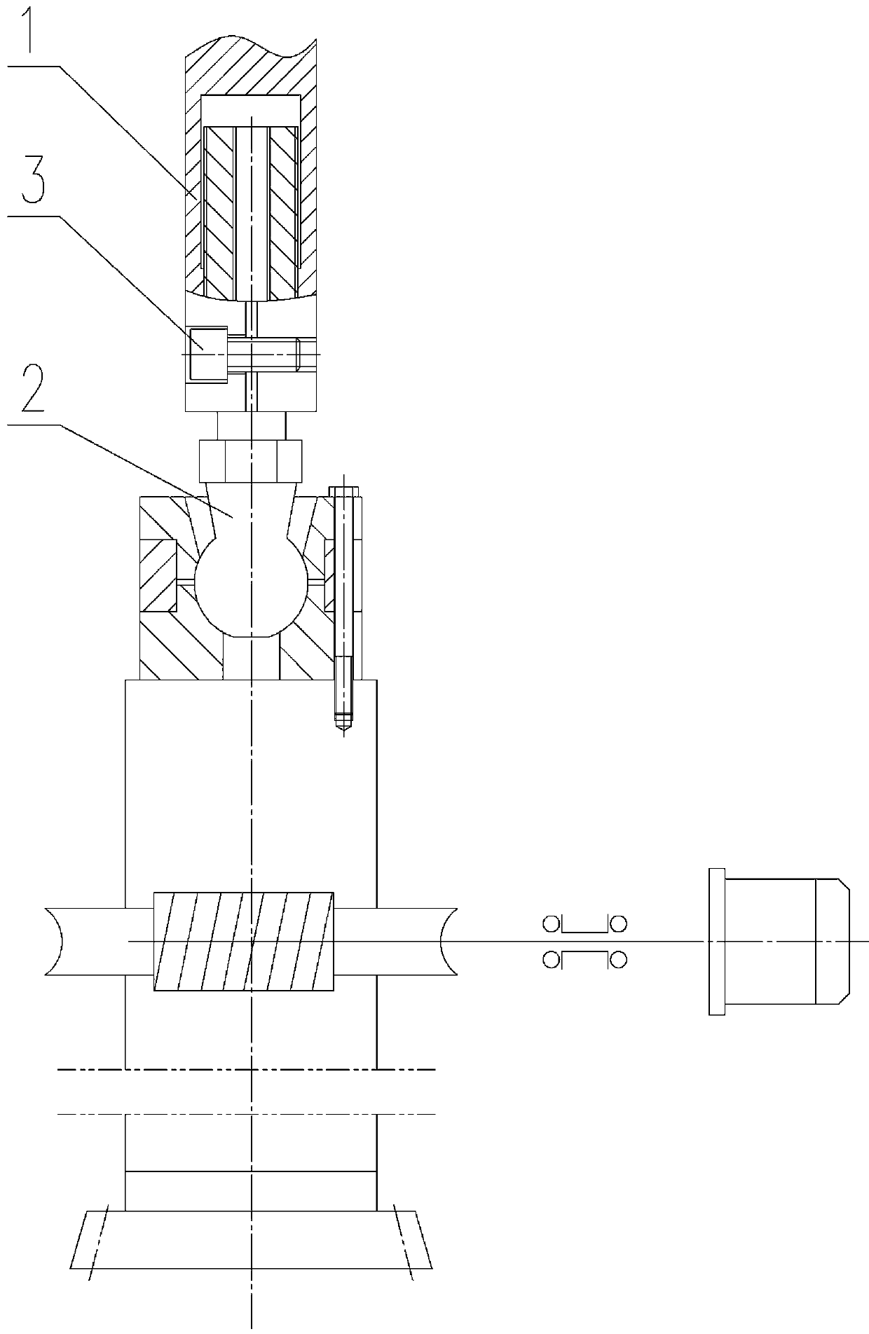 Automatic adjustment structure and method of cutter position of gear shaper