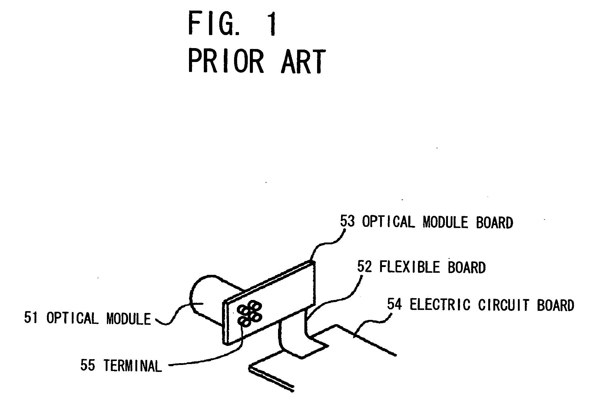 Board assembly, optical transceiver using same and method for mounting same on object