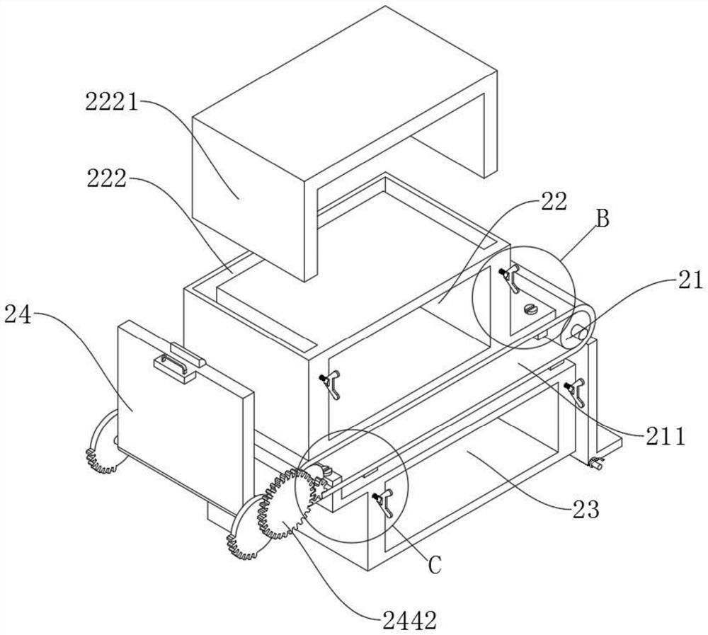 Portable stall cart with storage structure for stall