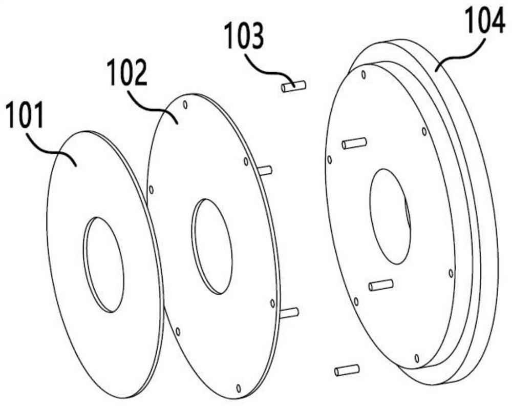 Axial bearing structure and motor