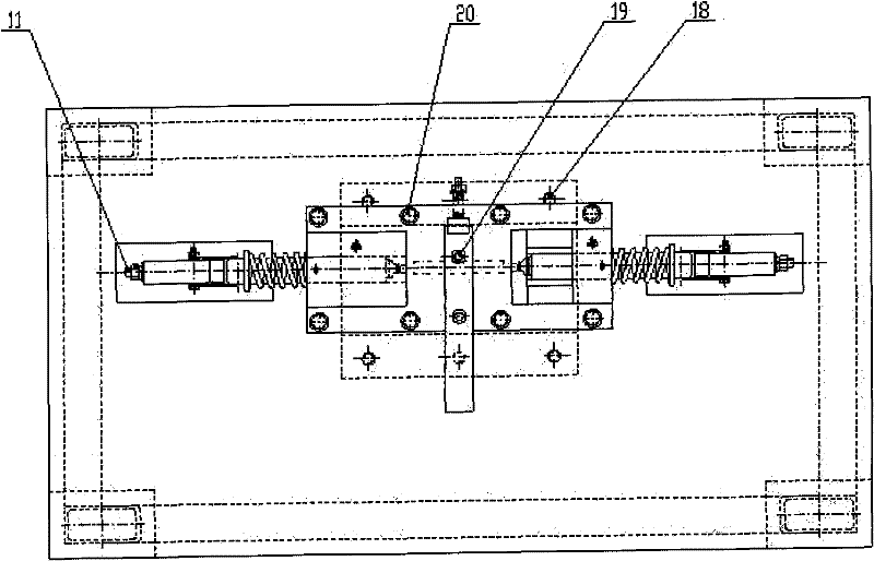 Synchronous welding device of double-headed riveting pipe of automobile seat