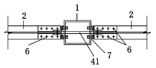 Connecting piece inner insertion type steel pipe column and steel beam connection joint