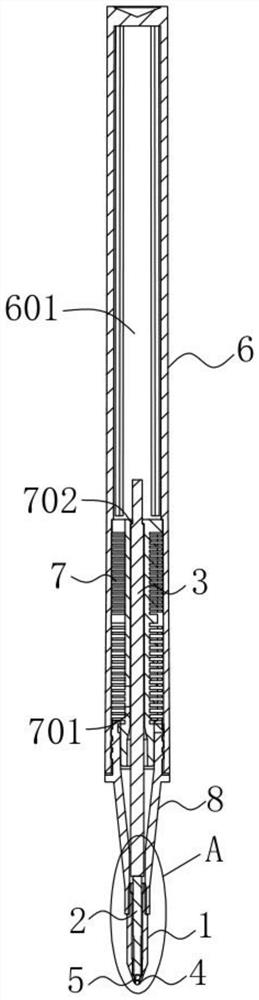 Pressing direct liquid type double-ball refill