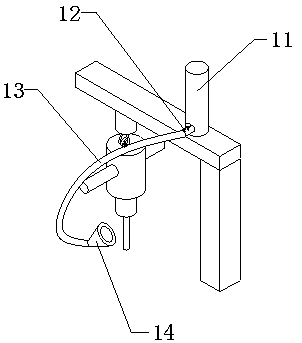 Hand-supported-type stone drilling machine