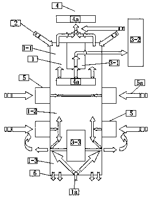 Lime kiln device with application of hot-air