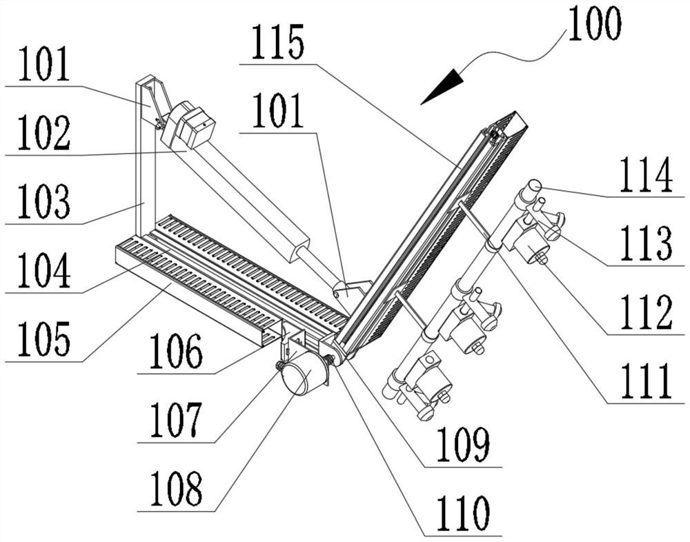 Profile variable sprayer and profile control method based on crown phenotype characteristics