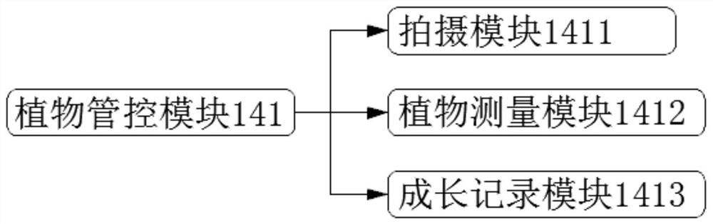 Commemorative park plant planting planning system and method based on plant landscape design