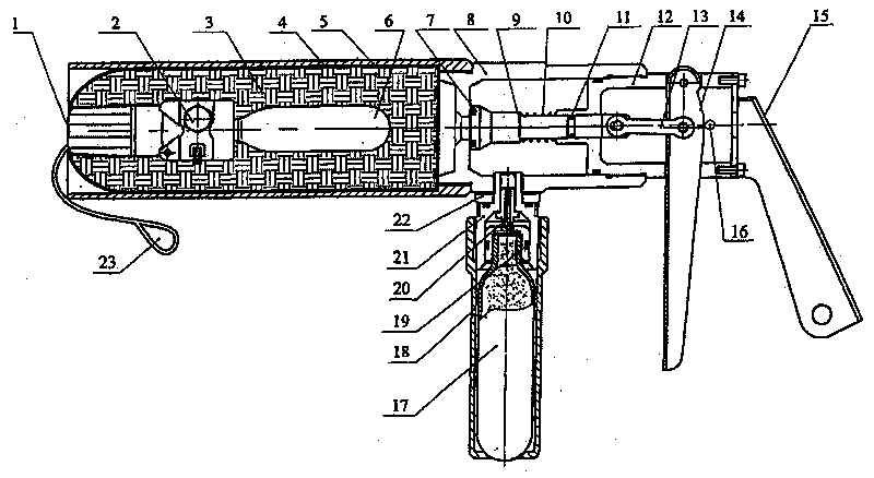 Pneumatic throwing device