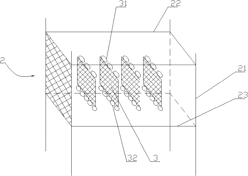 Method and device for cage propagation of Portunus trituberculatus Miers in coastal mudflat pond