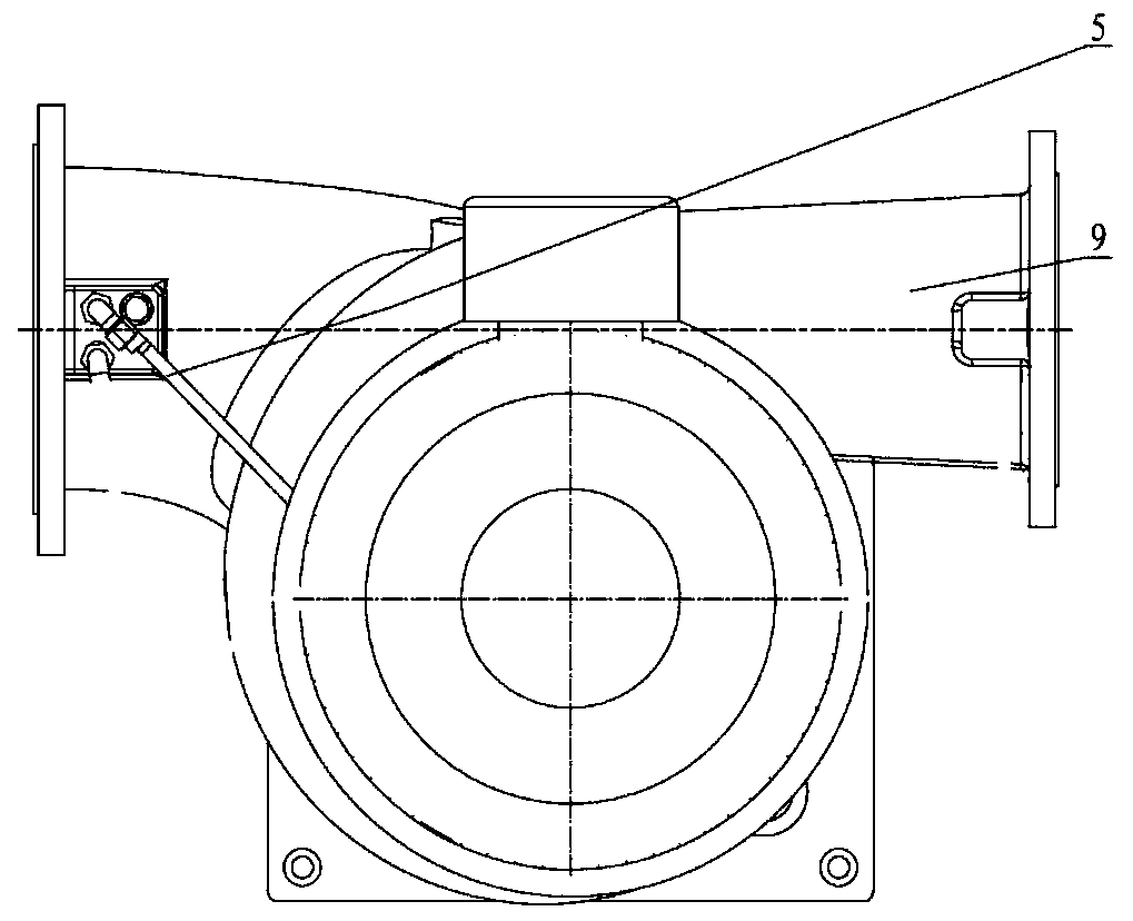 Vertical pipeline desulfurization pump for ship