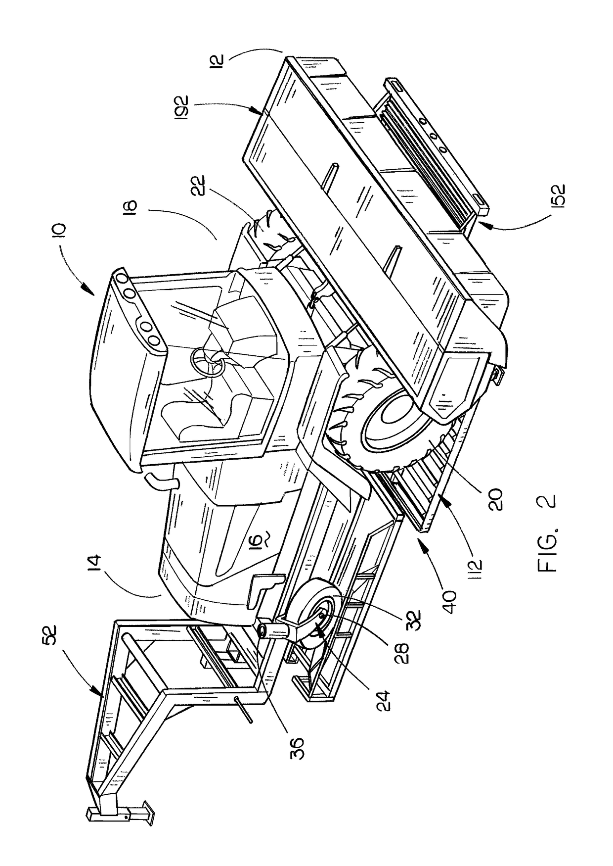 Trailer for a self-propelled swather