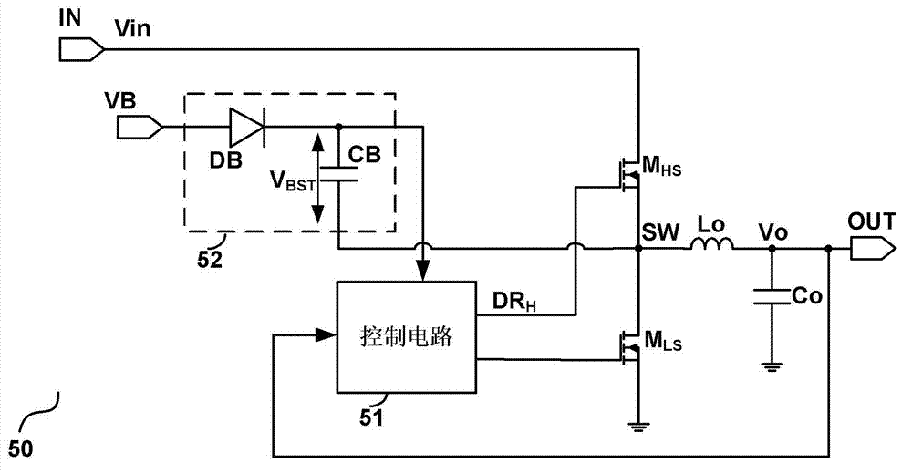 Bootstrap voltage refresh control circuit, voltage converting circuit and relevant control method