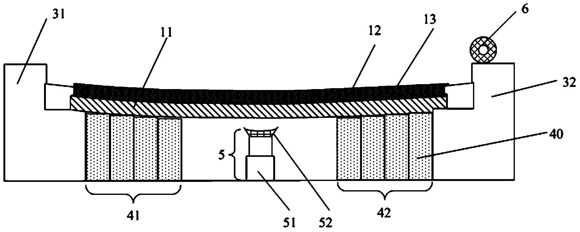 Lamination device and corresponding lamination method