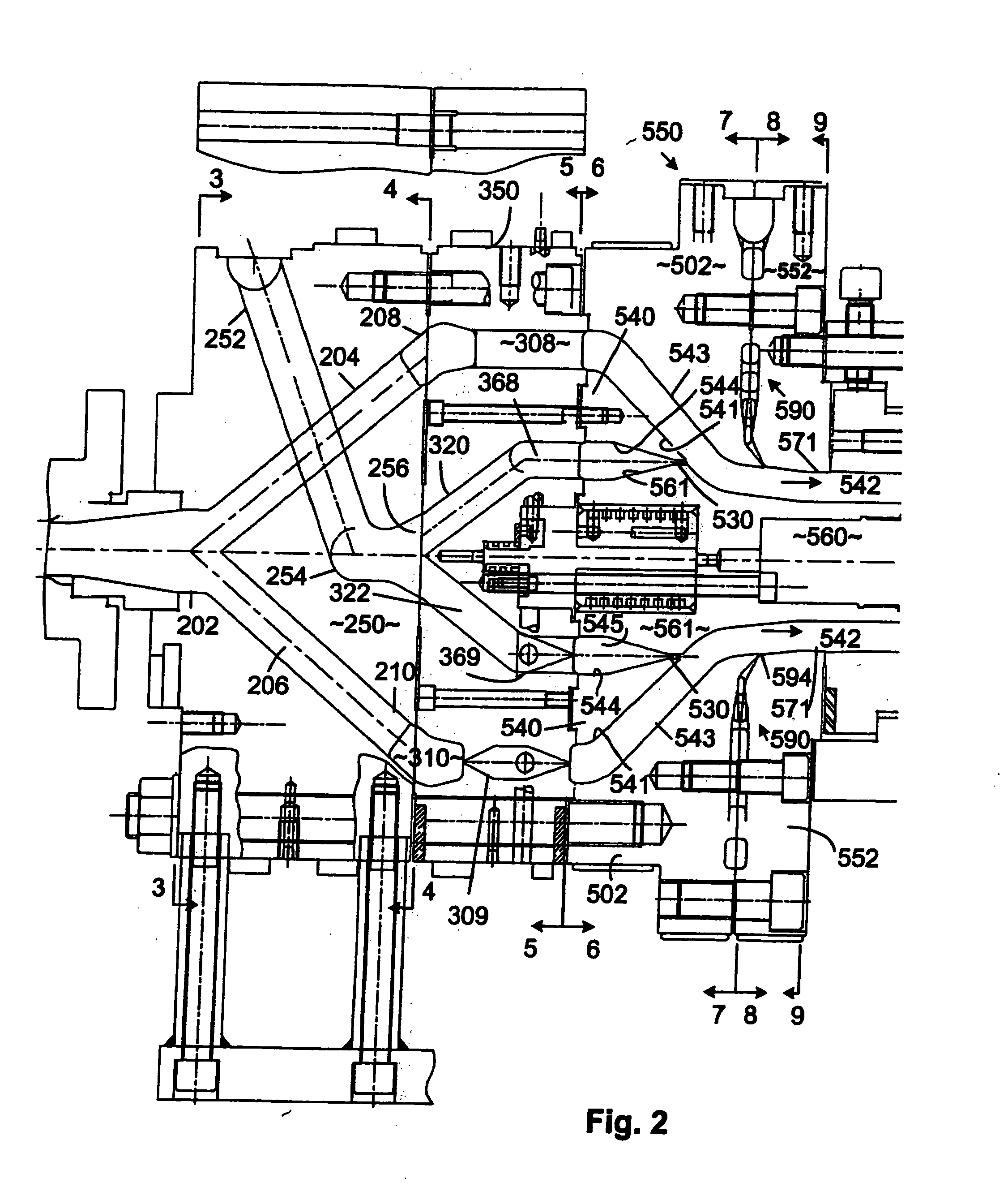 Tri-flow head assembly