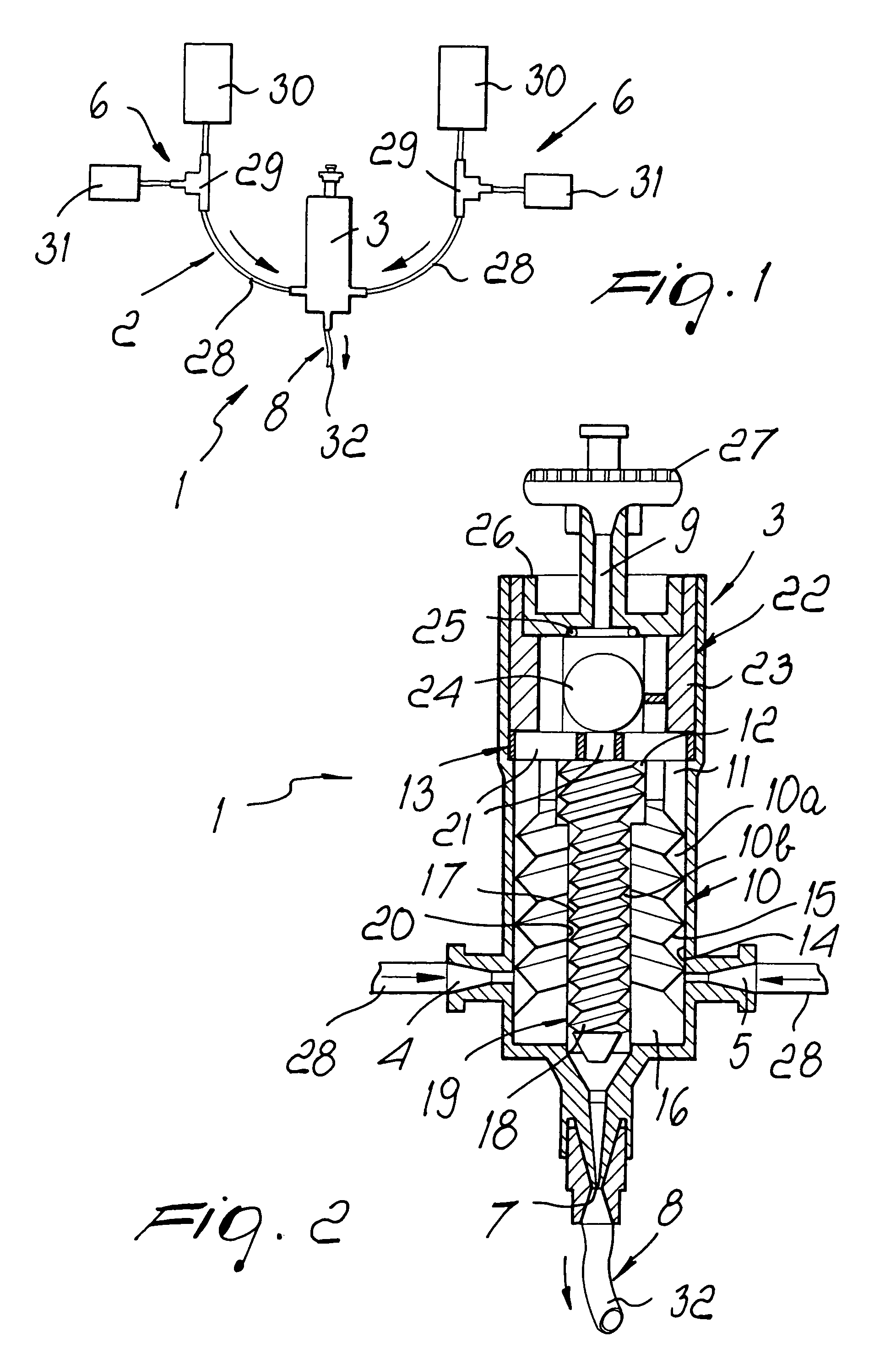 Fluid mixing unit, particularly for mixing diagnostic or medical fluids along biomedical lines