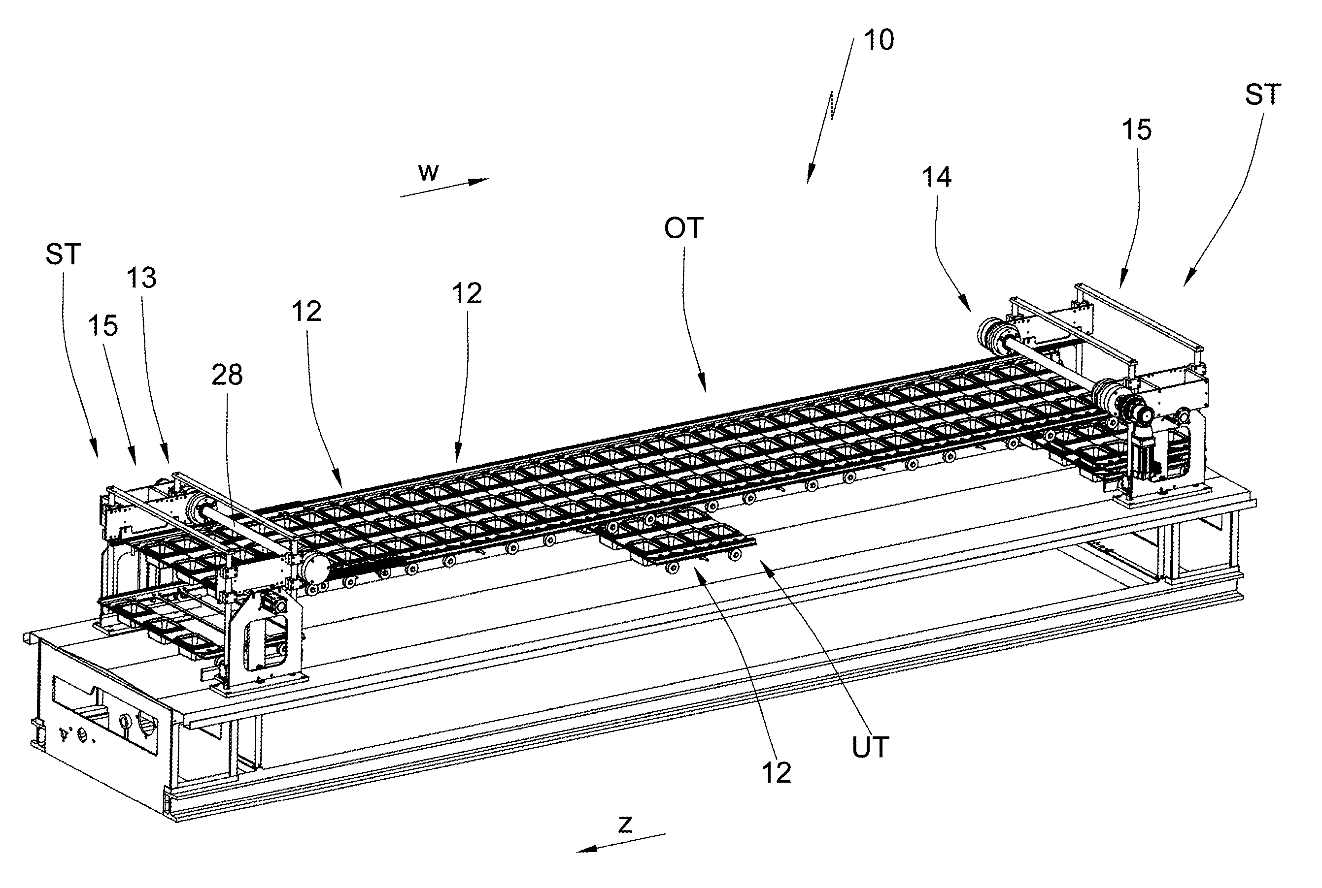 Container filling device