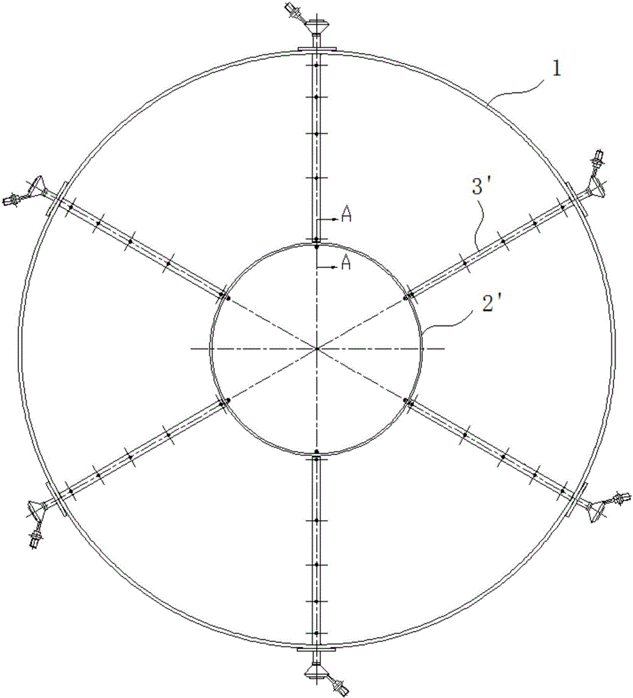 Inlet distortion total pressure rake structure