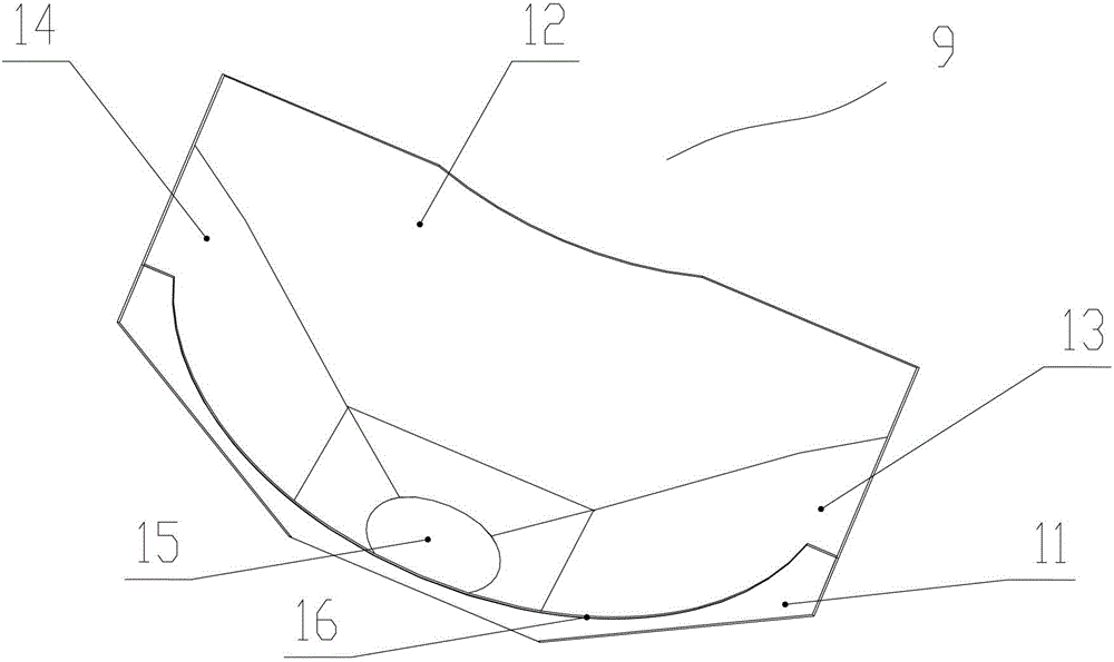 Discharging device and stirring vehicle