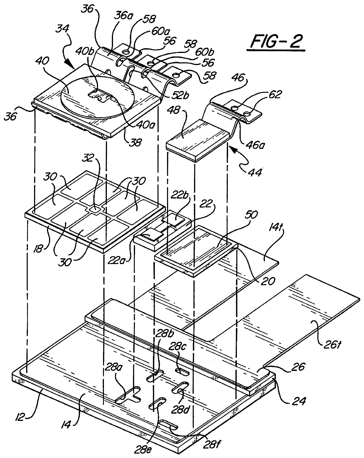 Semiconductor substrate subassembly with alignment and stress relief features