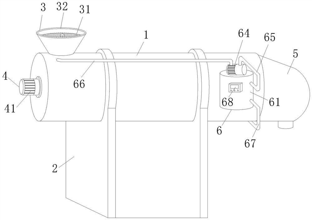 Spiral rice drying equipment capable of uniform heating