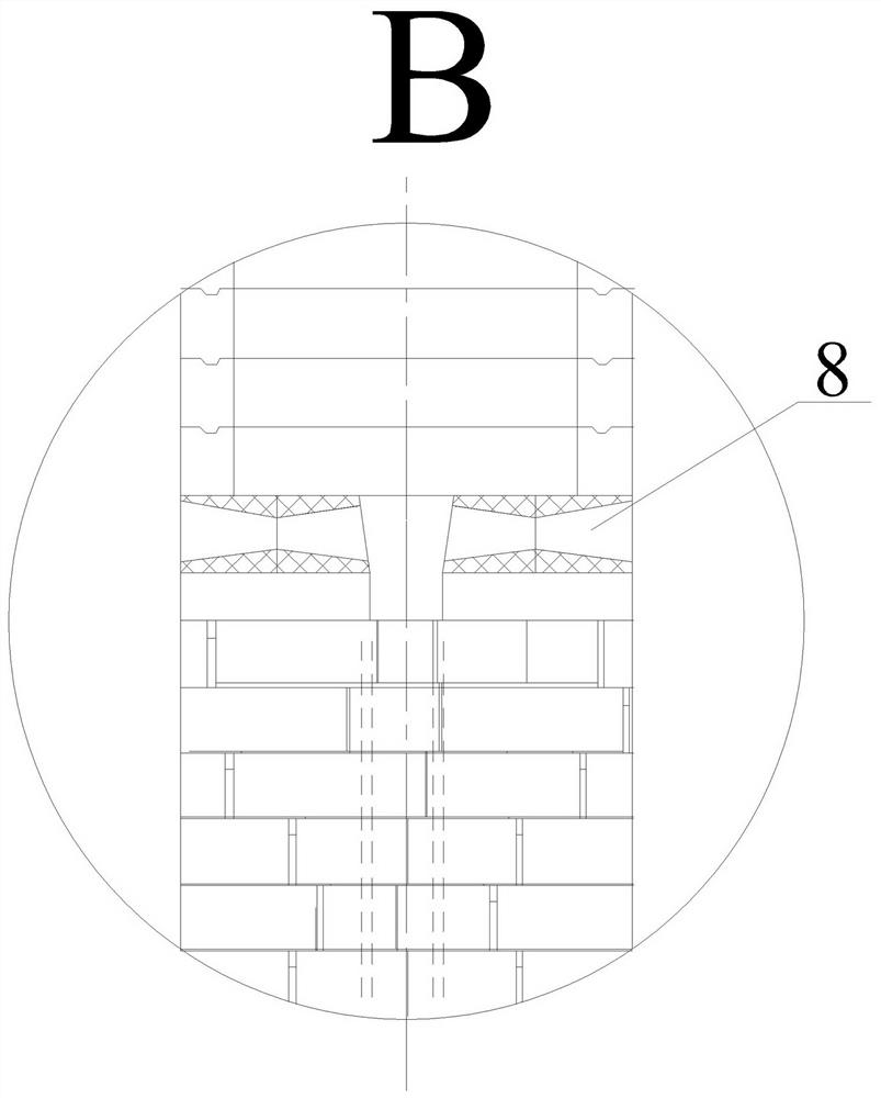 A vocs exhaust gas adsorbent desorption pyrolysis furnace