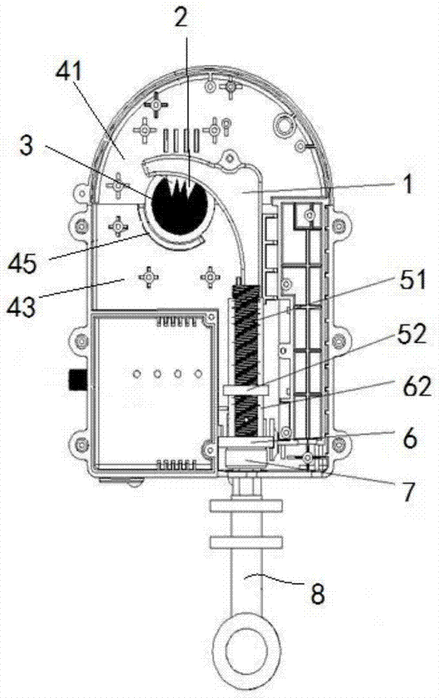 Puncture power collection device and electrical equipment equipped with the puncture power collection device