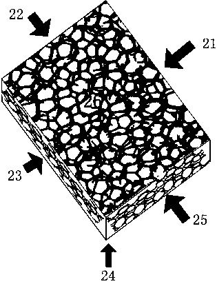 Three-dimensional network porous heat-conducting heat radiation device and preparation method thereof