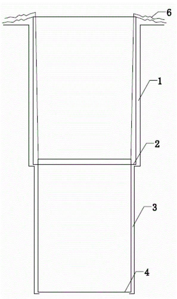 Construction method of pore-forming pouring pile in dry work of super-large-diameter full-steel pipe casing