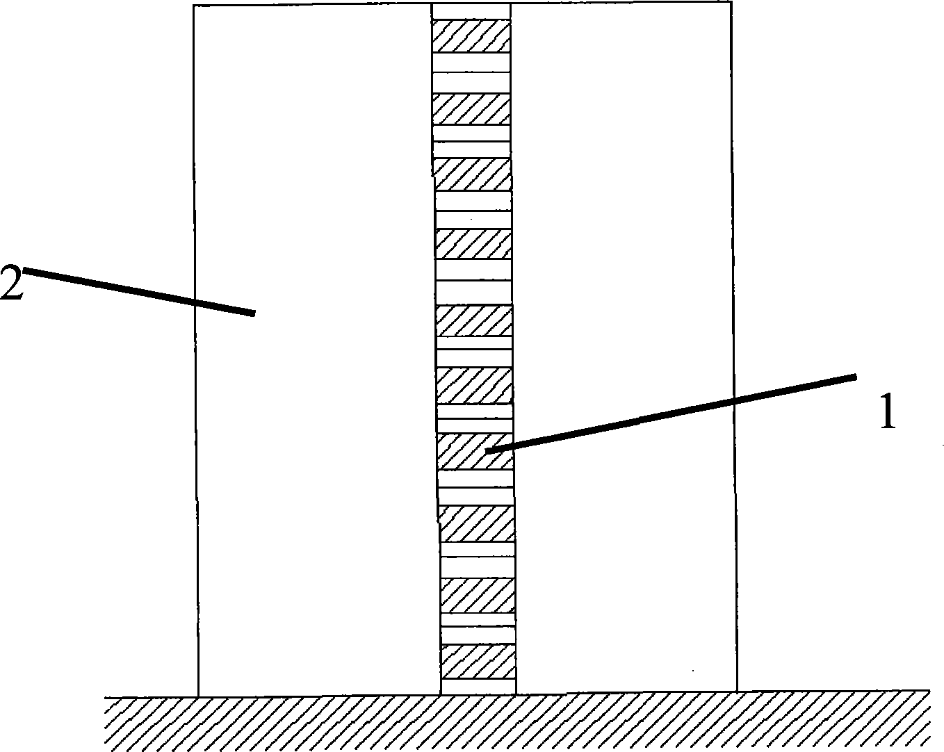 High-rise vertical shearing energy-consuming steel plate wall structure system