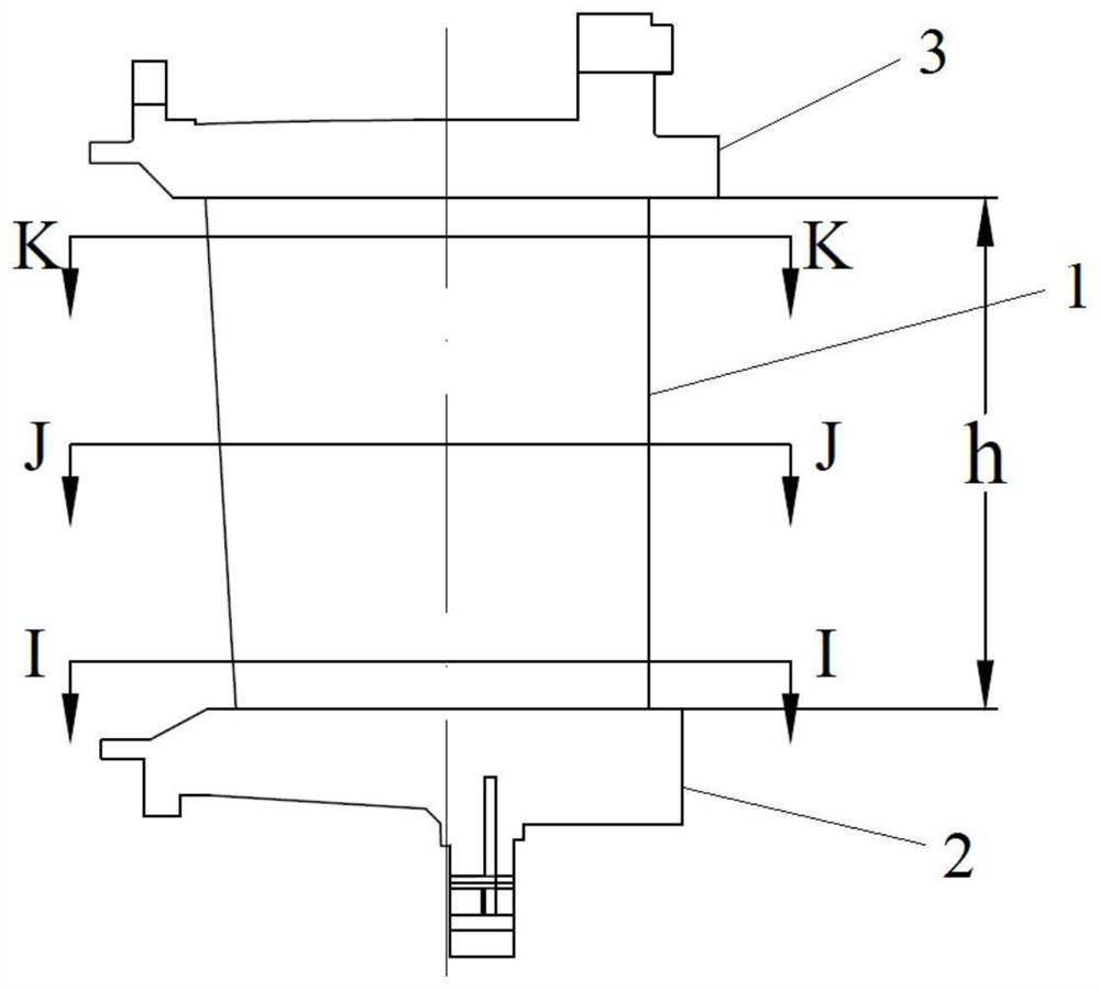 High-load static blade of gas turbine