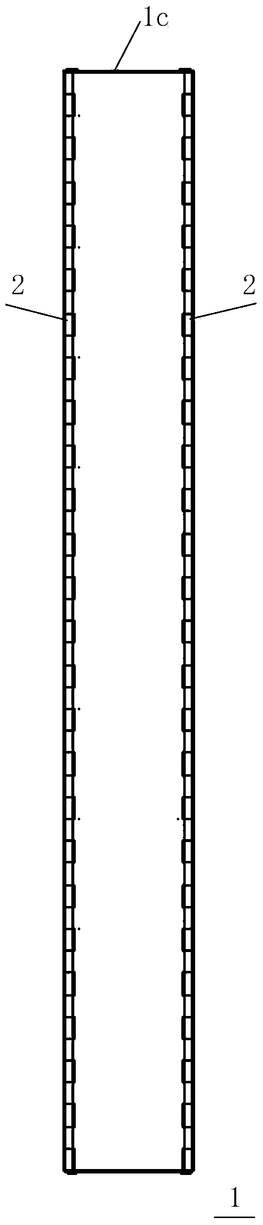 Foldable water stopping type cavity die for concrete deformation joint and manufacturing and construction method thereof